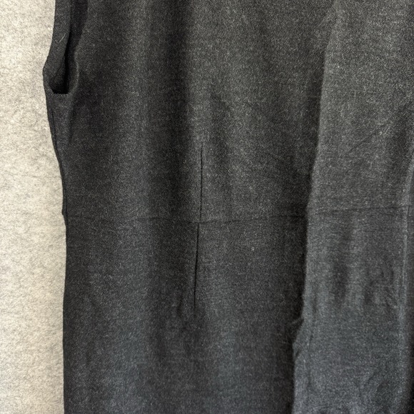 Eileen Fisher Dress 3X Gray Women Wool Cap Sleeve Sheath Career‎ - Picture 4 of 12